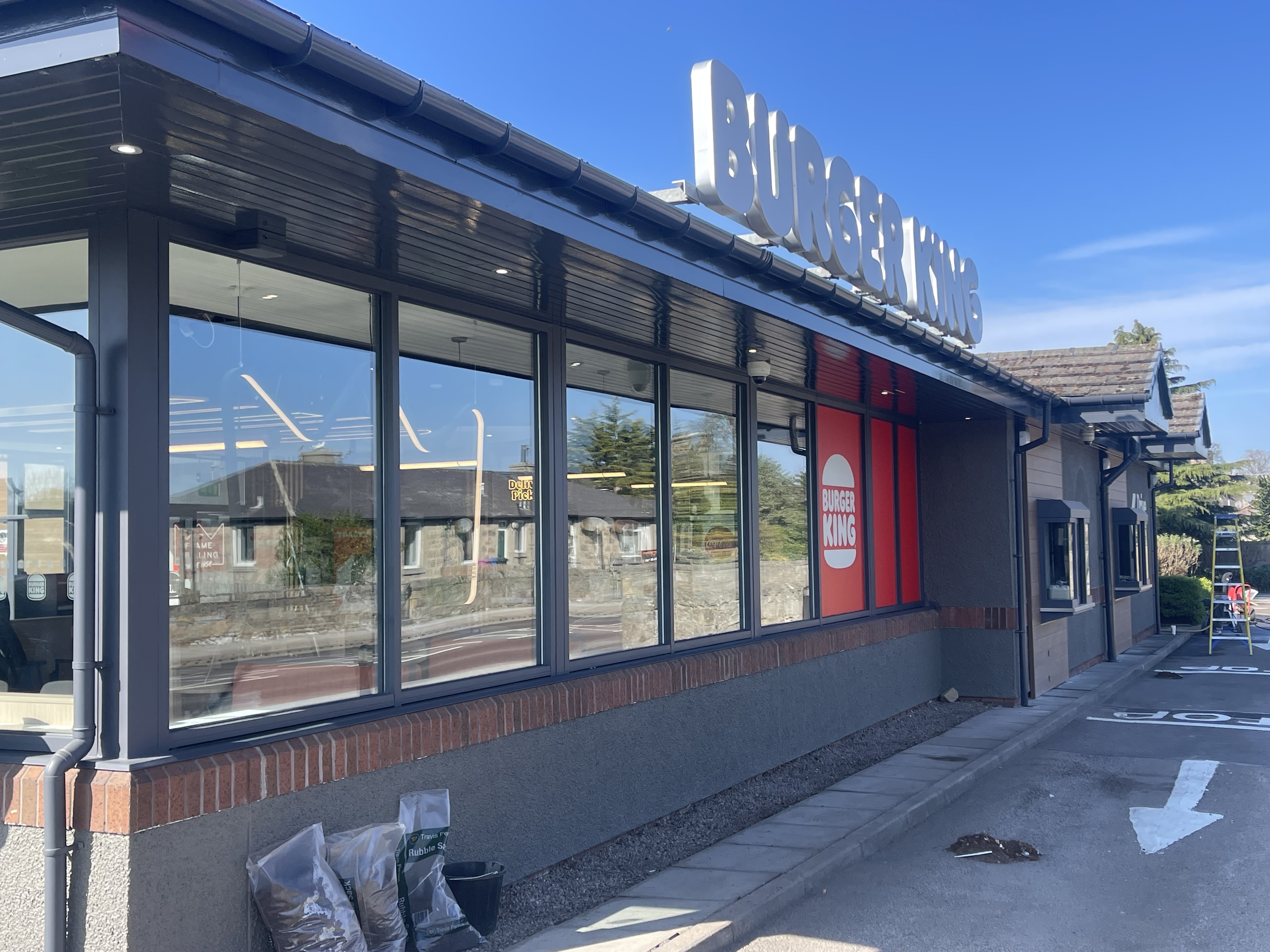 Restaurant exterior glazing after a handover clean